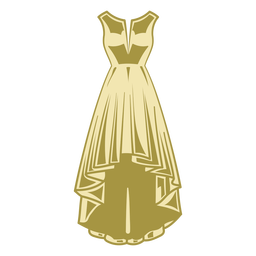 Formal dress color stroke PNG Design Transparent PNG