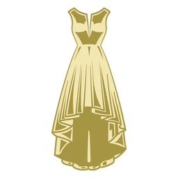 Traço de cor de vestido formal Desenho PNG