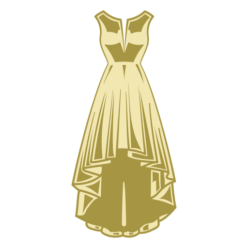 Formal dress color stroke PNG Design