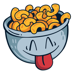 Mac And Cheese Cartoon PNG & SVG Design For T-Shirts