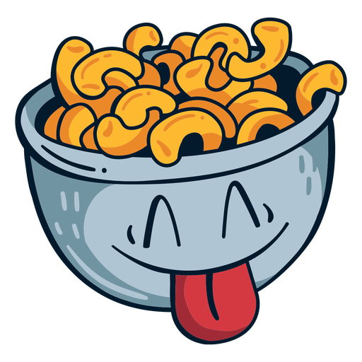 Mac and cheese cartoon PNG Design