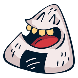 Diseño PNG Y SVG De Dibujos Animados De Carácter De Comida De Arroz De Sushi De Risa Para Camisetas Diseño PNG Y SVG De Dibujos Animados De Carácter De Comida De Arroz De Sushi De Risa Para Camisetas