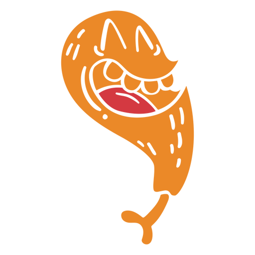 Hähnchenschenkel Essen Charakter ausgeschnitten PNG-Design