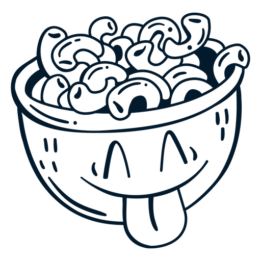 macaroni clipart black and white