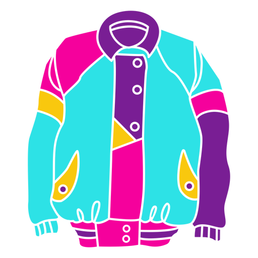 80s Jacket Cut Out PNG & SVG Design For T-Shirts