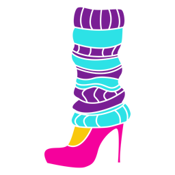 Pink high heels cut out PNG Design