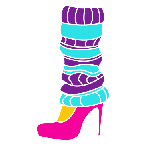 Pink high heels cut out PNG Design