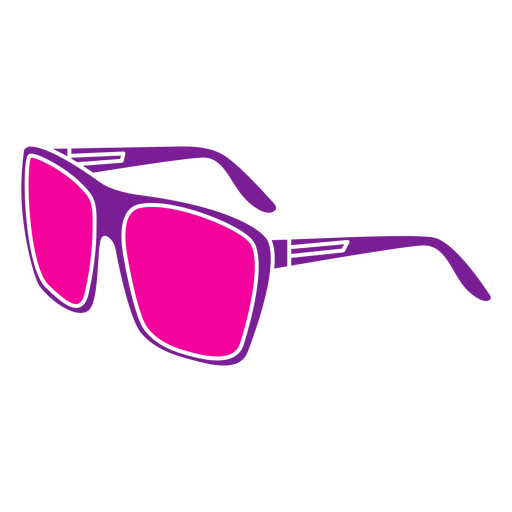 Purple glasses cut out PNG Design