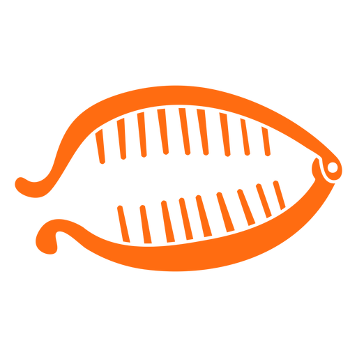 Orange Haarspange ausgeschnitten PNG-Design