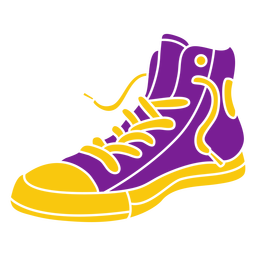 sapatilha roxa cortada Desenho PNG