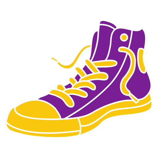 Purple sneaker cut out PNG Design