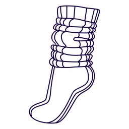 Long socks stroke PNG Design Transparent PNG