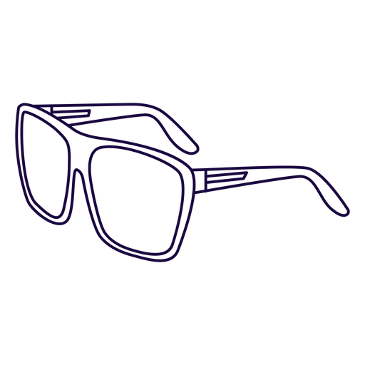 Brillenschlag im Stil der 80er Jahre PNG-Design