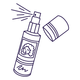 Haarspray kann streicheln PNG-Design