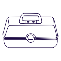 Beauty briefcase stroke PNG Design