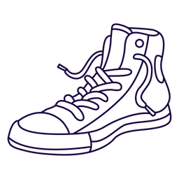 Sneaker-Strich aus Stoff PNG-Design