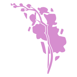 Sakura lila Blüten ausgeschnitten PNG-Design