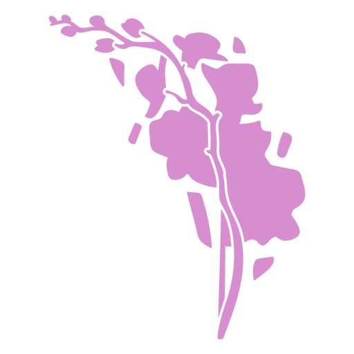 Sakura lila Blüten ausgeschnitten PNG-Design