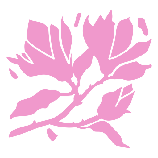 Desenhos de natureza de flores cor de rosa cortados Desenho PNG