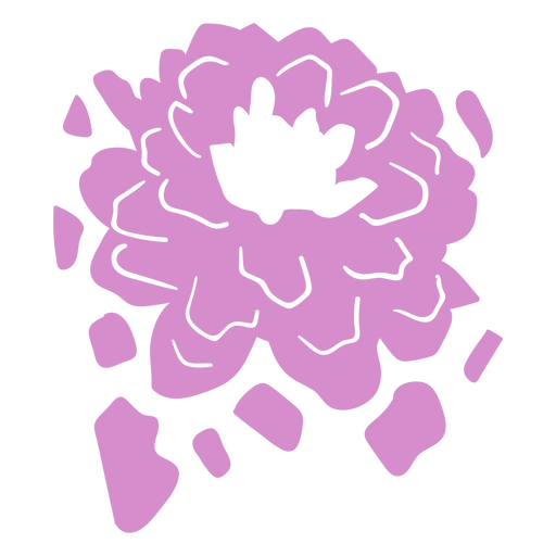 Lilac water lily cut out PNG Design