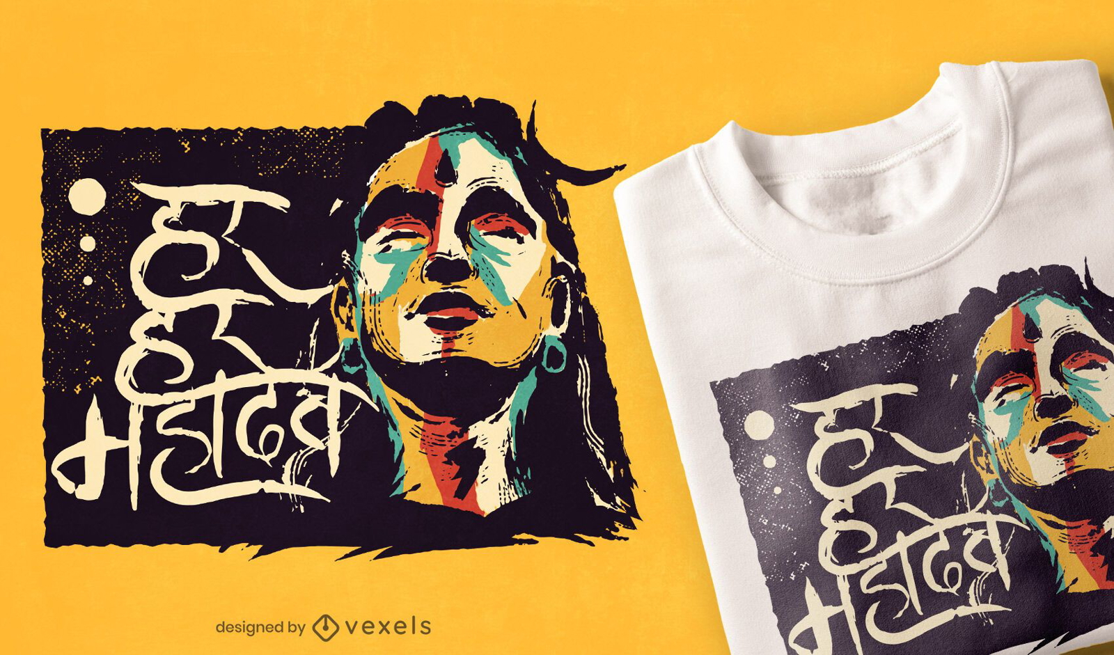 Shiva hinduistische Gottkultur T-Shirt Design