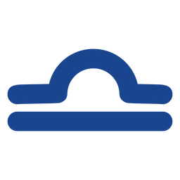Libra zodiac sign flat PNG Design