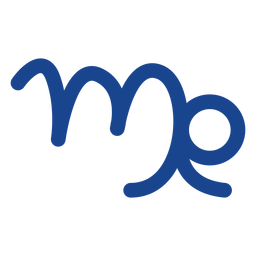 Signo de Virgem plano Desenho PNG