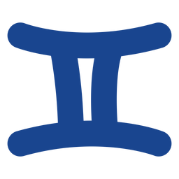 Sternzeichen Zwillinge flach PNG-Design