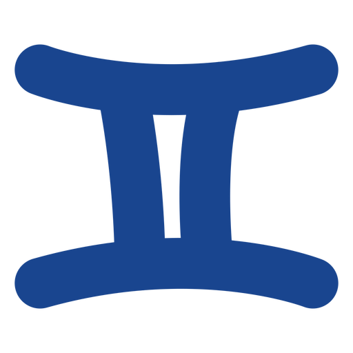 Gemini zodiac sign flat PNG Design