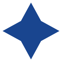estrela azul plana Transparent PNG