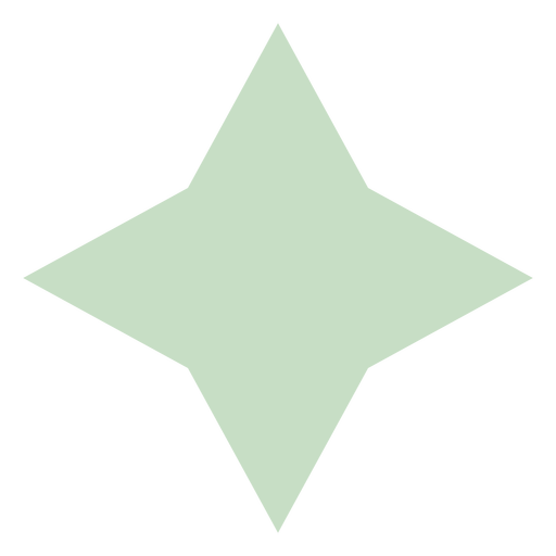 Estrella celeste plana Diseño PNG