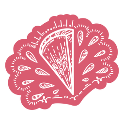 Recorte de diseño de rebanada de sandía Diseño PNG