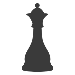 Queen chess piece simple silhouette Transparent PNG