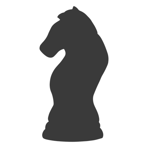 Knight chess piece simple silhouette PNG Design