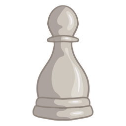 White pawn chess piece color stroke  Transparent PNG