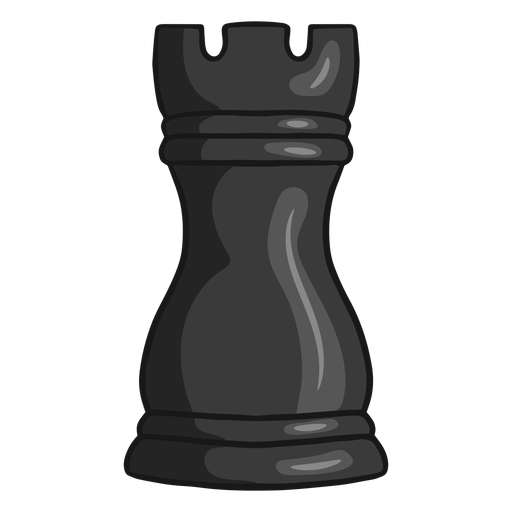 Design PNG E SVG De Figura De Xadrez De Torre Branca Para Camisetas