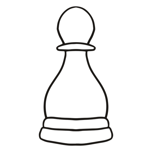 Pawn Chess Piece Realistic Silhouette PNG & SVG Design For T-Shirts