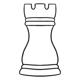 Rook simple chess piece stroke