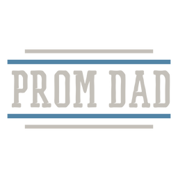 Prom dad stroke PNG Design