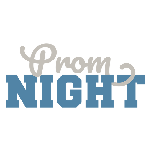 Prom night flat PNG Design
