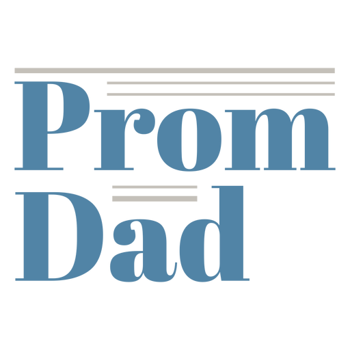 Prom dad badge PNG Design