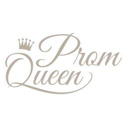 Prom queen badge PNG Design