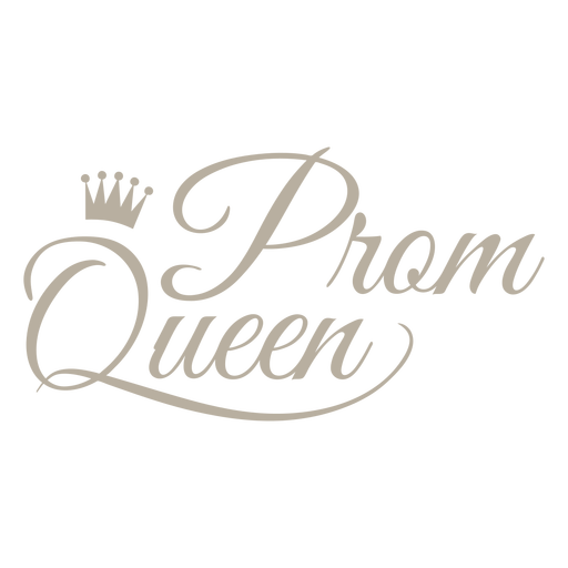 Prom queen badge PNG Design