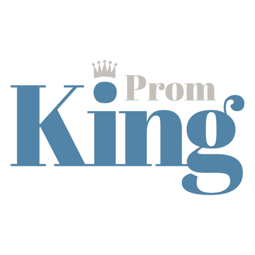 Prom-King-Abzeichen PNG-Design