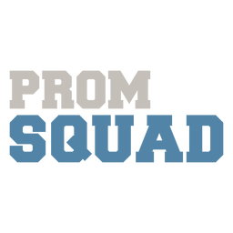 Prom squad flat PNG Design Transparent PNG