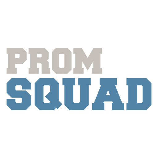 Prom squad flat PNG Design