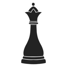Queen simple chess piece cut out Transparent PNG