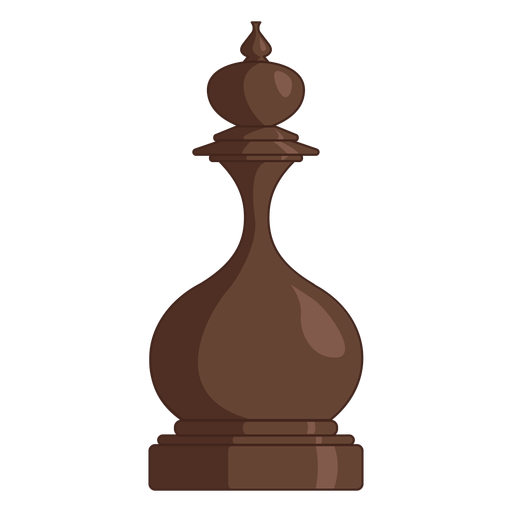 King chess piece brown color stroke