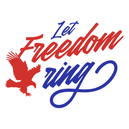 Deixe a silhueta do anel de liberdade Desenho PNG