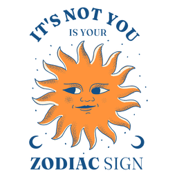 Sternzeichen-Zitat-Farbstrich PNG-Design